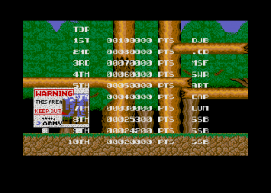 SSB's score 25300 bei Bionic Commando 