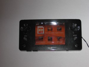 Das Hauptmenü des GP2x Wiz