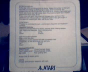 PredatorSmallCard2 Predator Instruction card from Atari Powerpack (backside)