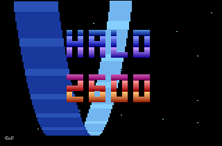 Halo 2600 Title screen (Atari 2600)