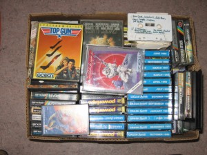 Karton B mit ZX Spectrum Tapes